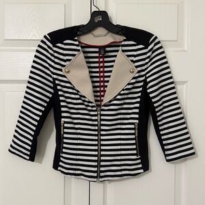 White House Black Market Striped Jacket Blazer